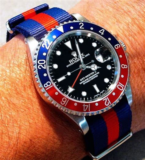 rolex pepsi nato|rolex gmt pepsi rubber strap.